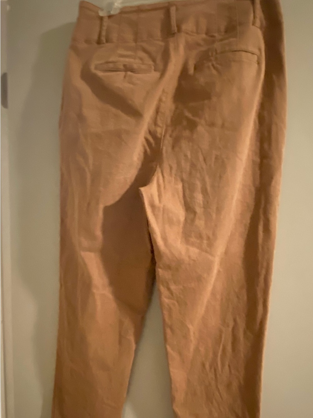 LOFT Women's Tan Straight-Leg Trousers